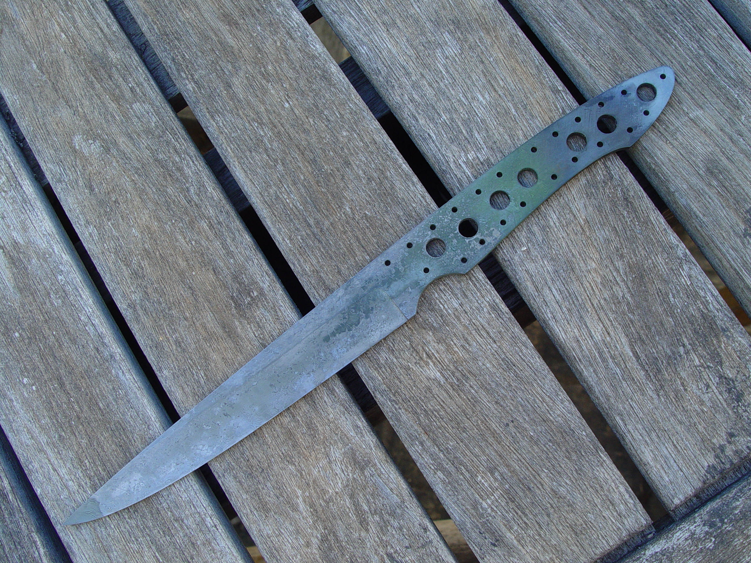WIP of Utility blade for an Air Force mate in Cape Town, Just finished the heat treating.